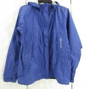Marmot Purple Zip Front Hooded Rain Jacket Women's S